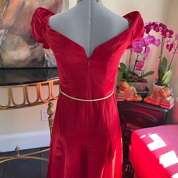 house of Bianchi Dresses Vintage House Of Bianchi Red Satin Formal Dress 6 Poshmark